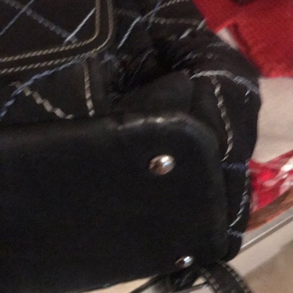 Vera Bradley Black Microfiber Backpack - Picture 2 of 7